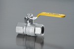 Nickel plated gas ball valve with steel lever (DSt) ORION (N-N version) 1 1/2"