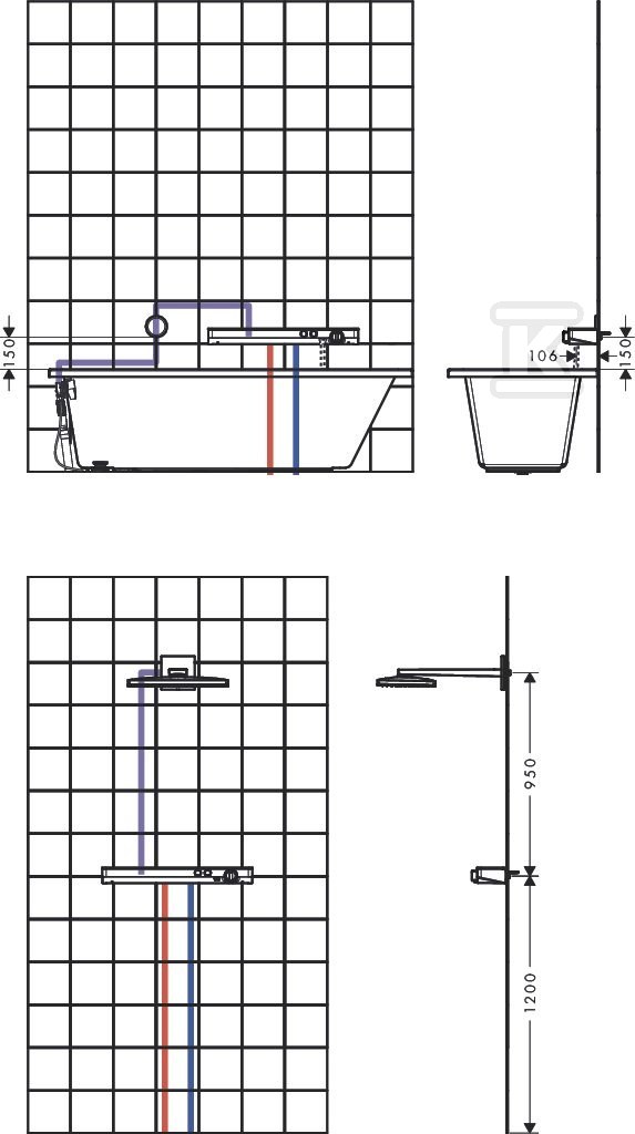 ShowerTablet Select Bateria - 13184400