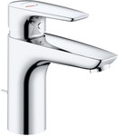 Bateria umywalkowa KLUDI PURE&SOLID XL jednouchwytowa 100, z zestawem odpływowym, przepływ 3,8 l/min
