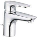 KLUDI PURE & SOLID Single lever basin mixer 75, with waste set