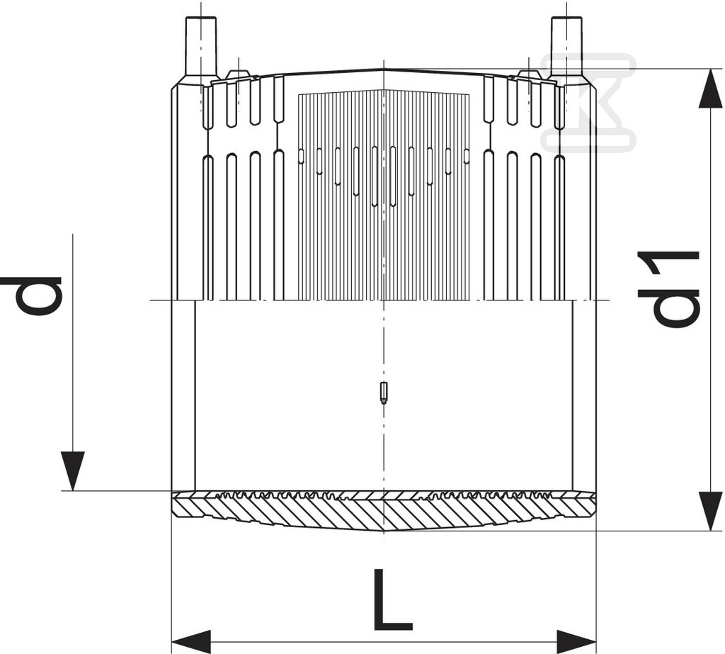 Elektroschweißverbindung d140 PE100, - 753911616