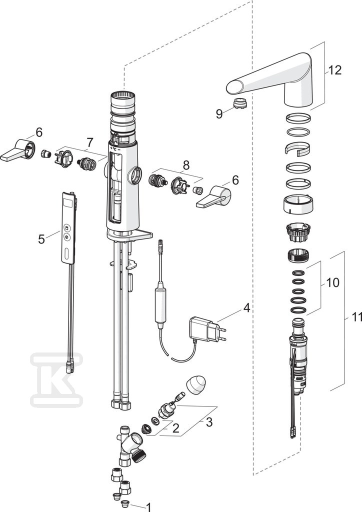 Bateria zlewozmywakowa Optima, 230 / 5V - 2727F