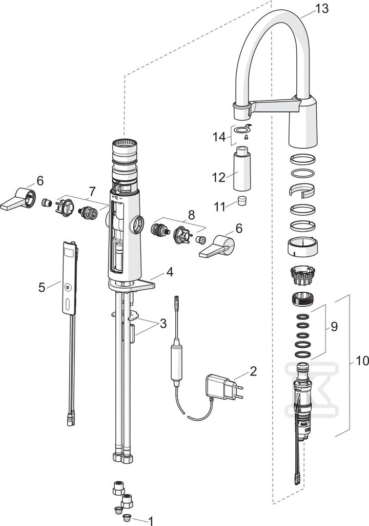 Oras Optima, Kitchen faucet with - 2728F