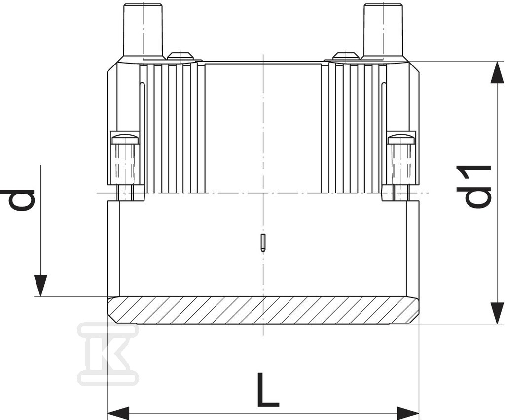 Elektroschweißmuffe d50 PE100, SDR11, - 753911610