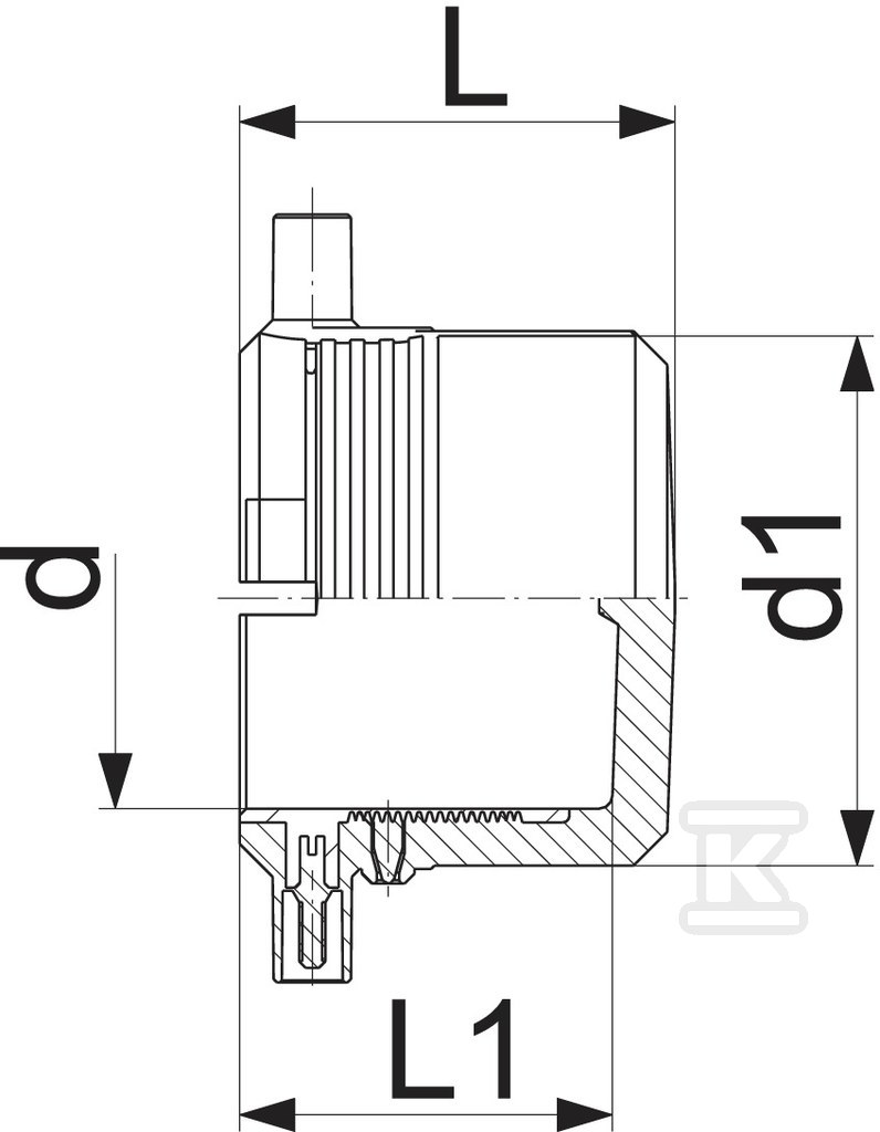 Elektrofuzioni utikač d63 PE100, SDR11, - 753961611