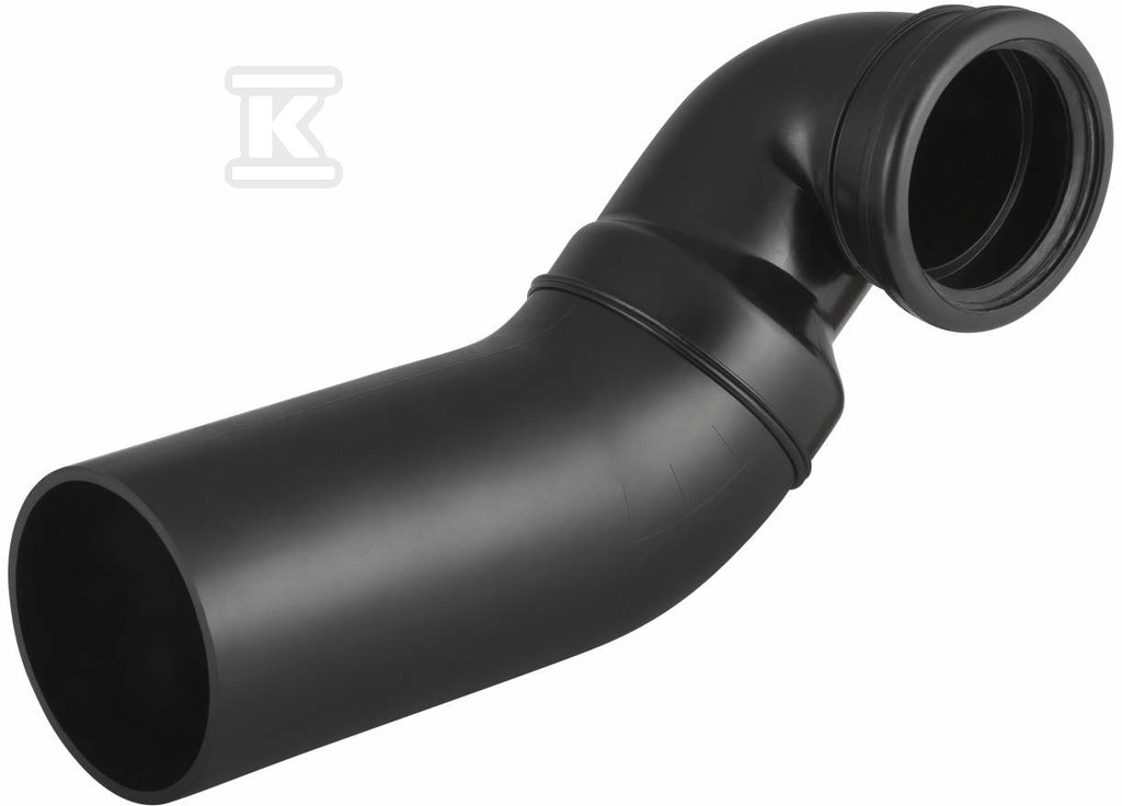 PE drain elbow 90st. L for WC d90/90 - 366.914.16.1