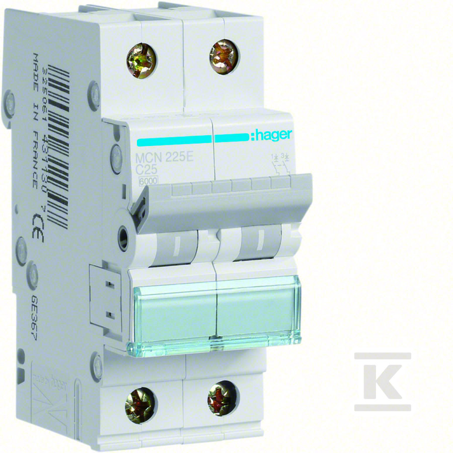 MCB, 6kA, C curve, 3-pole, 3A - MCN303E