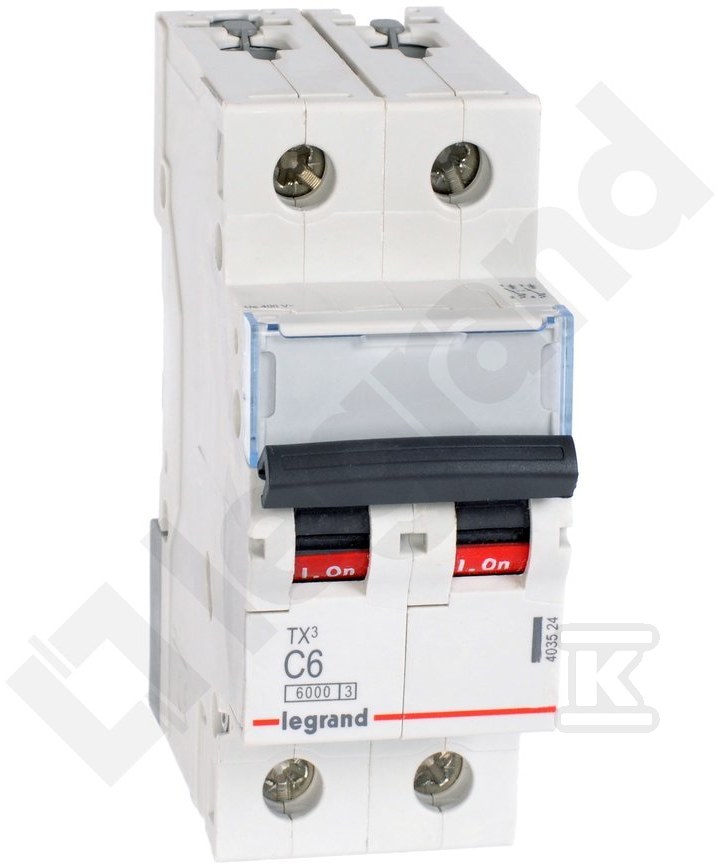 Miniature circuit breaker S 302 2P C 6A - 403524