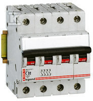 Miniature circuit breaker S 304 4P C 2A - 403555