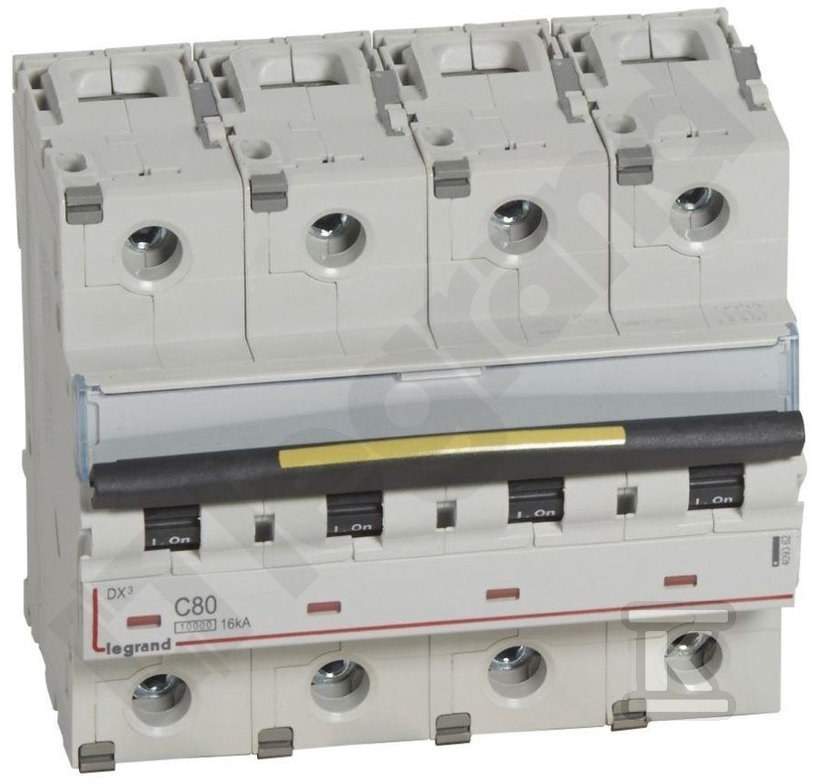 DX3 16 kA 80 A four-pole circuit - 409362