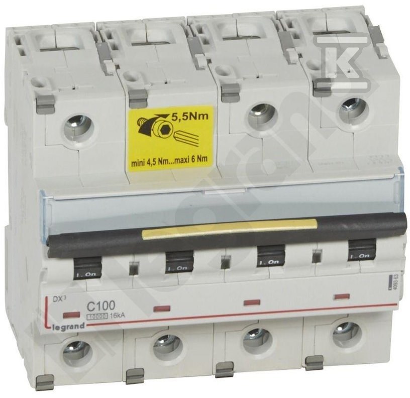 DX3 16 kA 100 A four-pole circuit - 409363