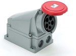 Fixed POWER TWIST socket 63A 3P+Z+N 400V IP44