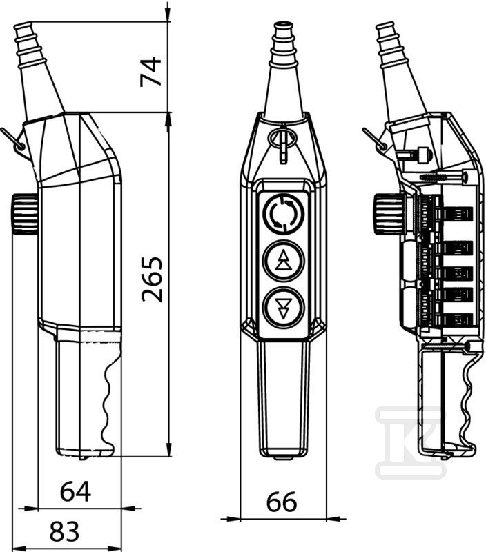 Кран-касета з кнопкою безпеки 1НЗ, - PKS-3\W01