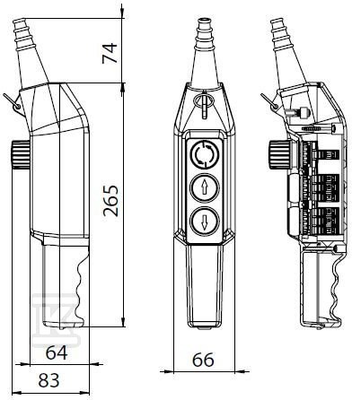 Кран-касета з кнопкою безпеки 1НЗ, - PKS-3\W03