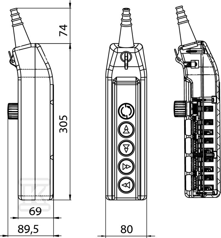 Кран-касета з кнопкою безпеки 1НЗ, - PKS-6\W02