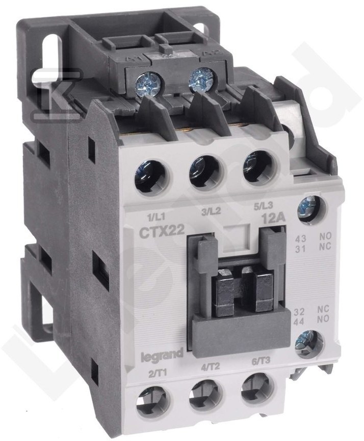 CTX3 3P 12A contactor 1NO1NC 24V AC - 416090