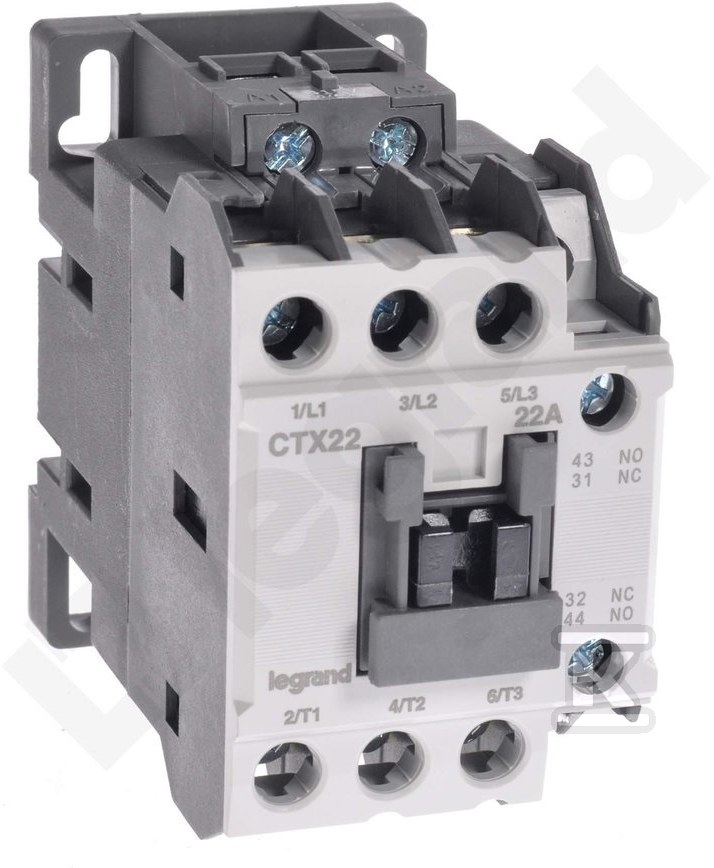 CTX3 contactor 3P 22A 1NO1NC 415V AC - 416119