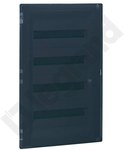 Flush-mounted switchgear PRACTIBOX3 4x18 modules with transparent door (72 modules)