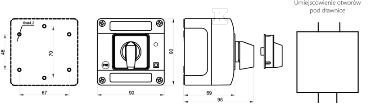 Comutator Cam 20A, Comutator 0-1 (3 - SK20-2.8211\OB11ZC