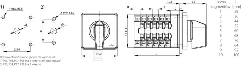 Cam Switch 20A, Voltage Measurement - SK20-4.883\P03