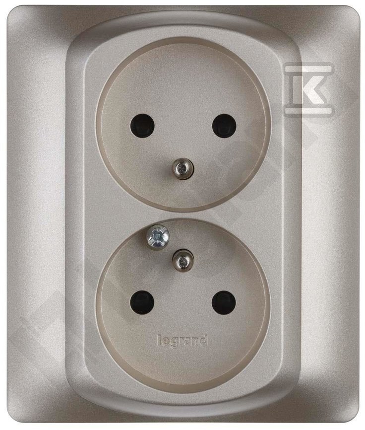 Titan socket 2x2P+Z Sistena Life - 771438