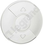 White Celiane roller shutter control badge