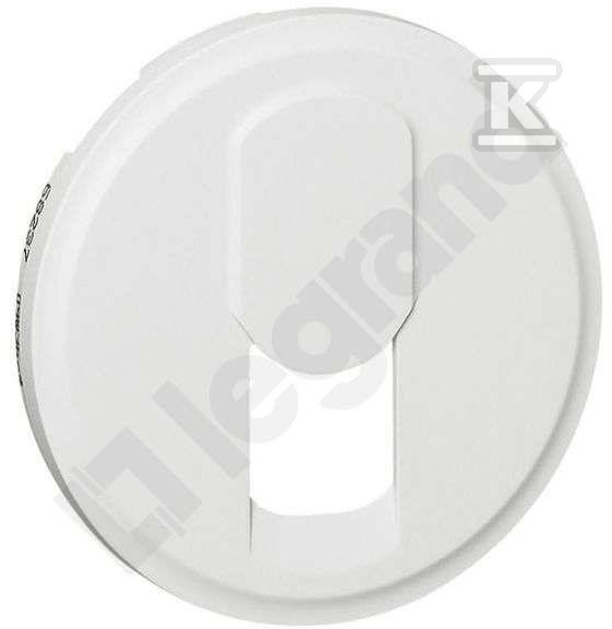 White Celiane telephone socket badge - 068237