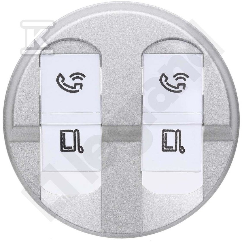 RJ45 Titanium Celiane Double Socket - 068552