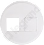 Решітка RJ45 Keystone біла Celiane