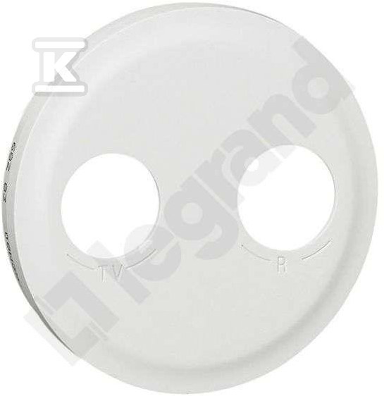 Plate for the TV-RD socket white - 068283