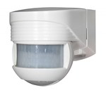 Czujnik ruchu LC-Click-N 140, biały, natynkowy, zasięg 12m, zakres 140°, z 180-stopniowym wykrywaczem pełzania/czołgania, IP44