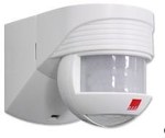 Czujnik ruchu LC-Click-N 200, czarny, natynkowy, zasięg 12m, zakres 200°, z 180-stopniowym wykrywaczem pełzania/czołgania, IP44