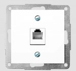 Single telephone socket, RJ12, keystone jack - Polo.fiorena white