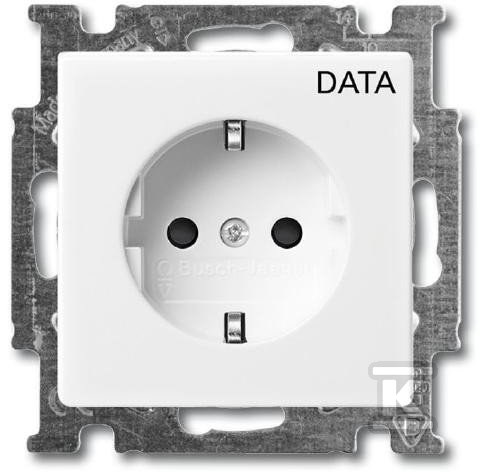 Розетка Schuko біла BASIC55 - 20EUC/DV-94-507