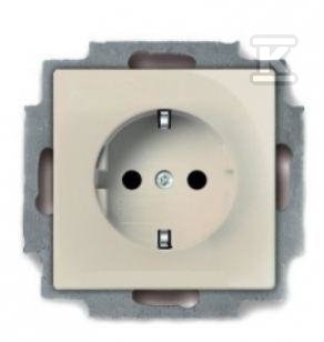 Розетка Schuko з кремовим заземленням - 20EUC-92-507