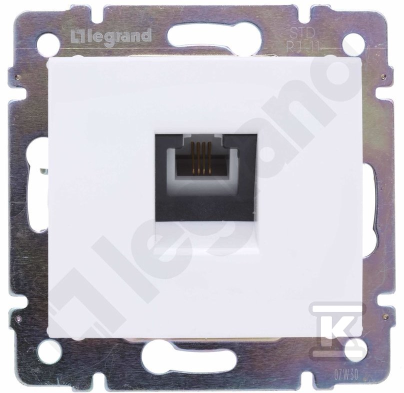 1xRJ12 white telephone socket Valena - 774438