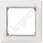 1-way frame white / silver Valena