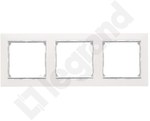 3-way horizontal white / silver Valena frame