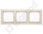 3-fold horizontal frame Valena cream / gold