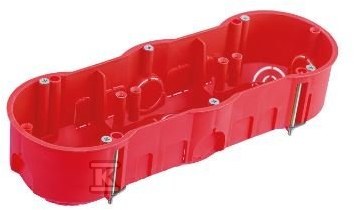 Gipsdose PK-3x60 mit Schrauben, rot - A.0041A