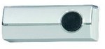 Кнопка бездротова, герметична дальність 100м, Bulik PDH-227 12V, сріблясто-сіра