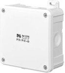 2K IP55 / IP 65 box 98x98x46 5x2.5-4mm2 with terminals, White