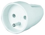 Portable socket with pin S-131/S-6 white