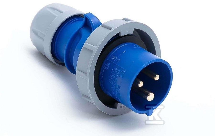 Wtyczka przenośna Shark 16A 230V 2P+Z - 0132-6V