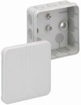 Plastic surface-mounted box, 2K 12-L 85x85x37 IP55, gray, empty (without terminals) for 2.5 mm2