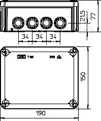 Cable junction box type T 160 - 2007093