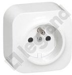 2P+ socket with forix shutter white 16A-250V