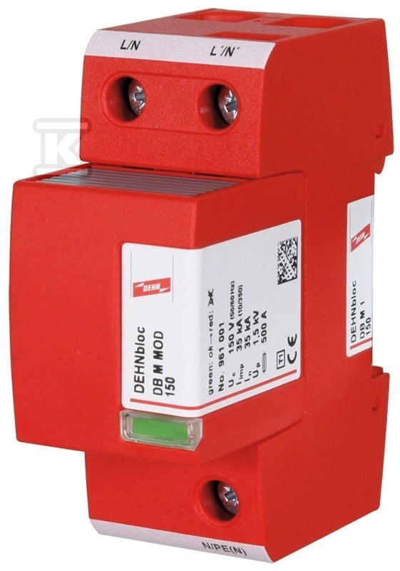 DEHNbloc M 1 255 overvoltage limiter, - 961120