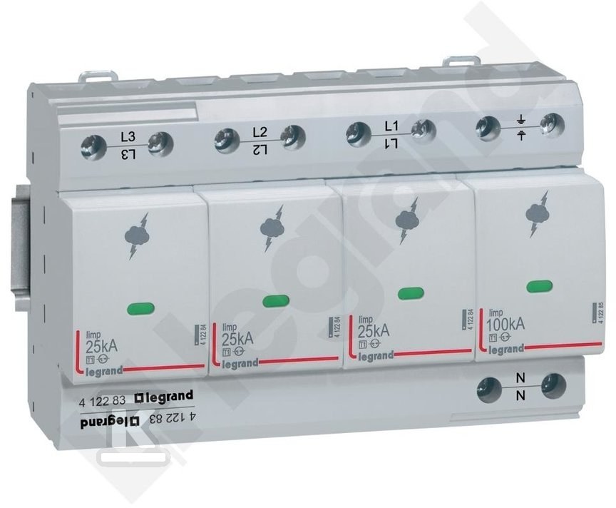 Ogranicznik surge voltage T1 25 KA 3P+N - 412283