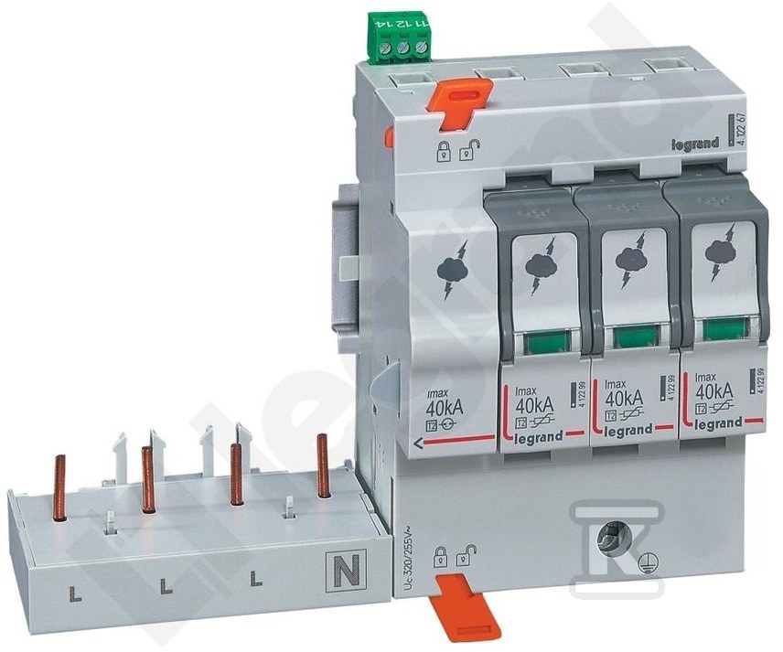 Ogranicznik overvoltage T2 40 KA 3P+N - 412267